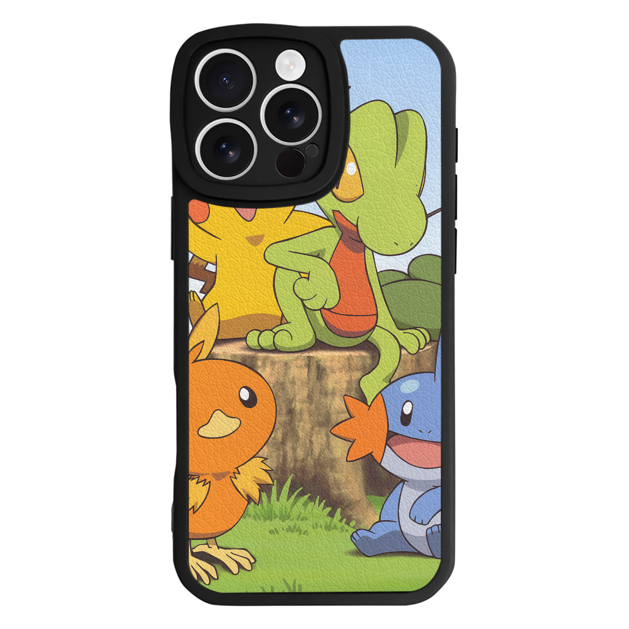 （画像用） ポケットモンスター Pokémon 【iPhone 16シリーズ対応】シリコンスマホケース（レザー調） 材質：シリコン